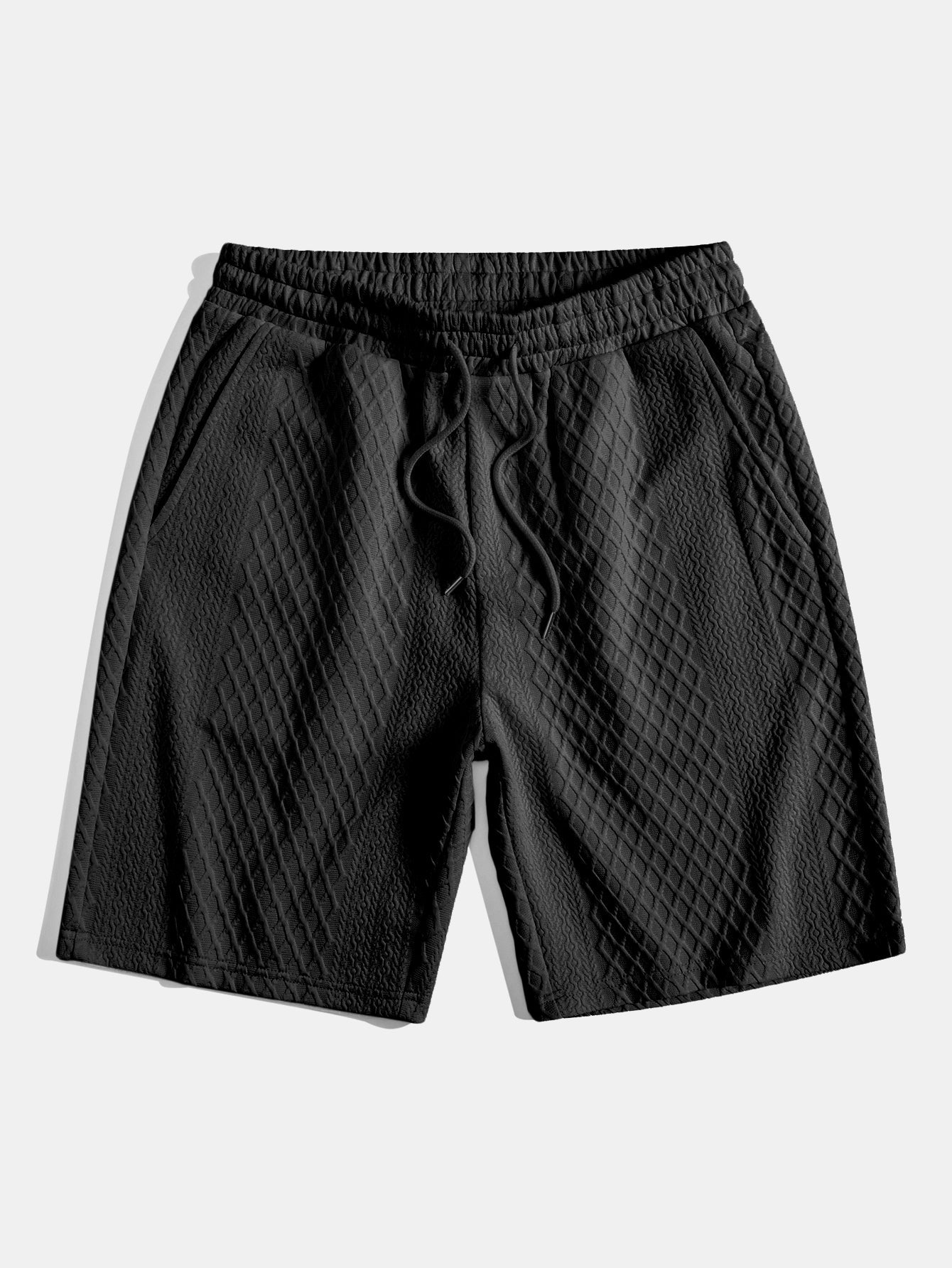 Geometric Jacquard Mens Shorts with Drawstring Waist | Soft Breathable Fabric for Comfort 6