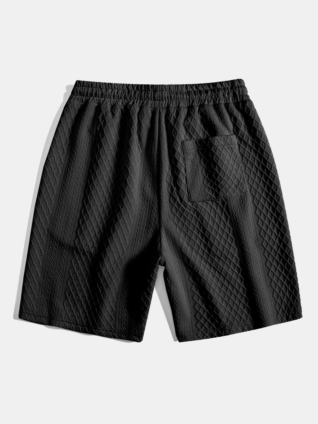 Geometric Jacquard Mens Shorts with Drawstring Waist | Soft Breathable Fabric for Comfort 7