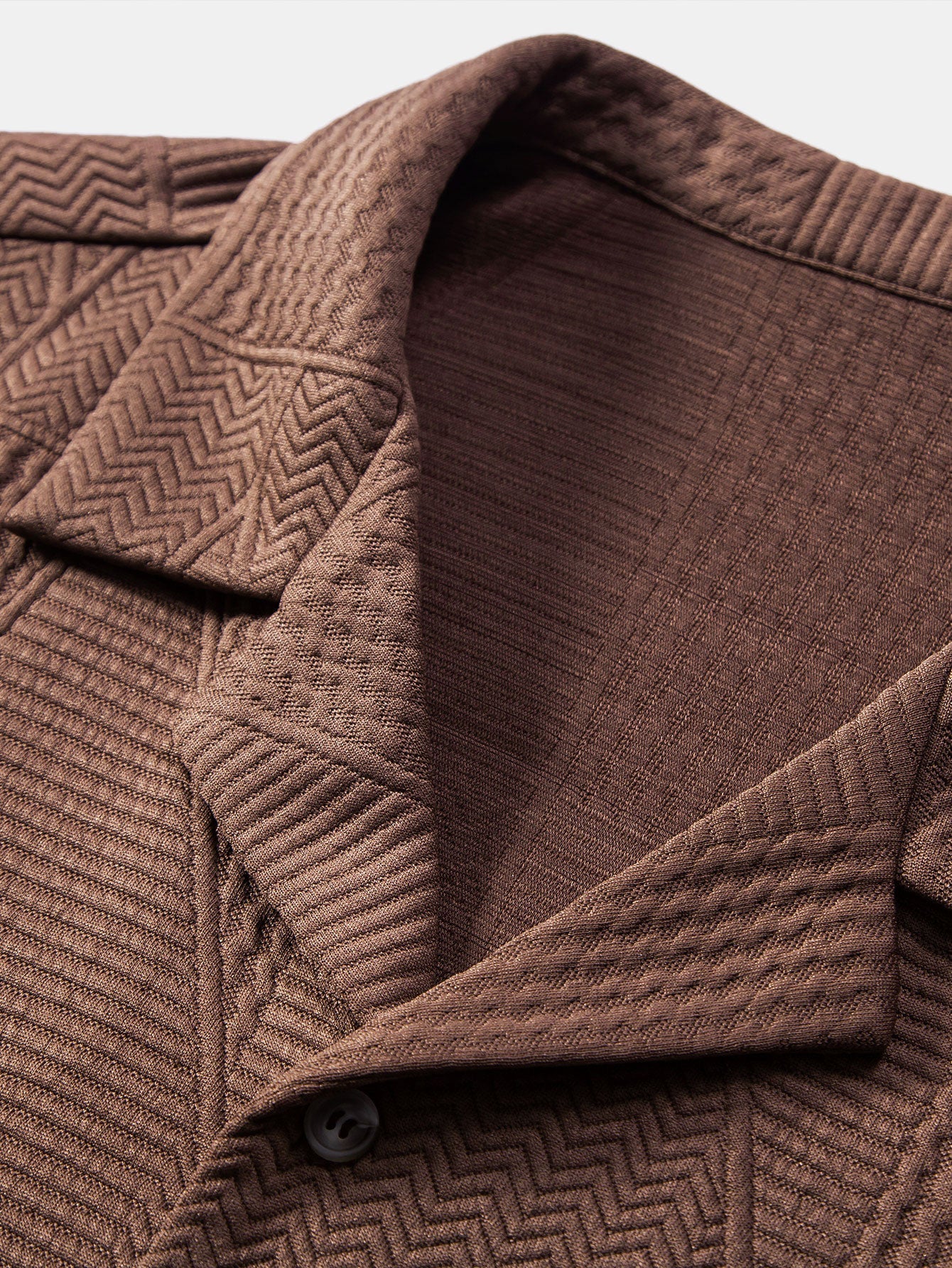 Geometry Collection | Cuban Shirt for Men with Geometric Texture | Lightweight Polyester for Ultimate Comfort 7