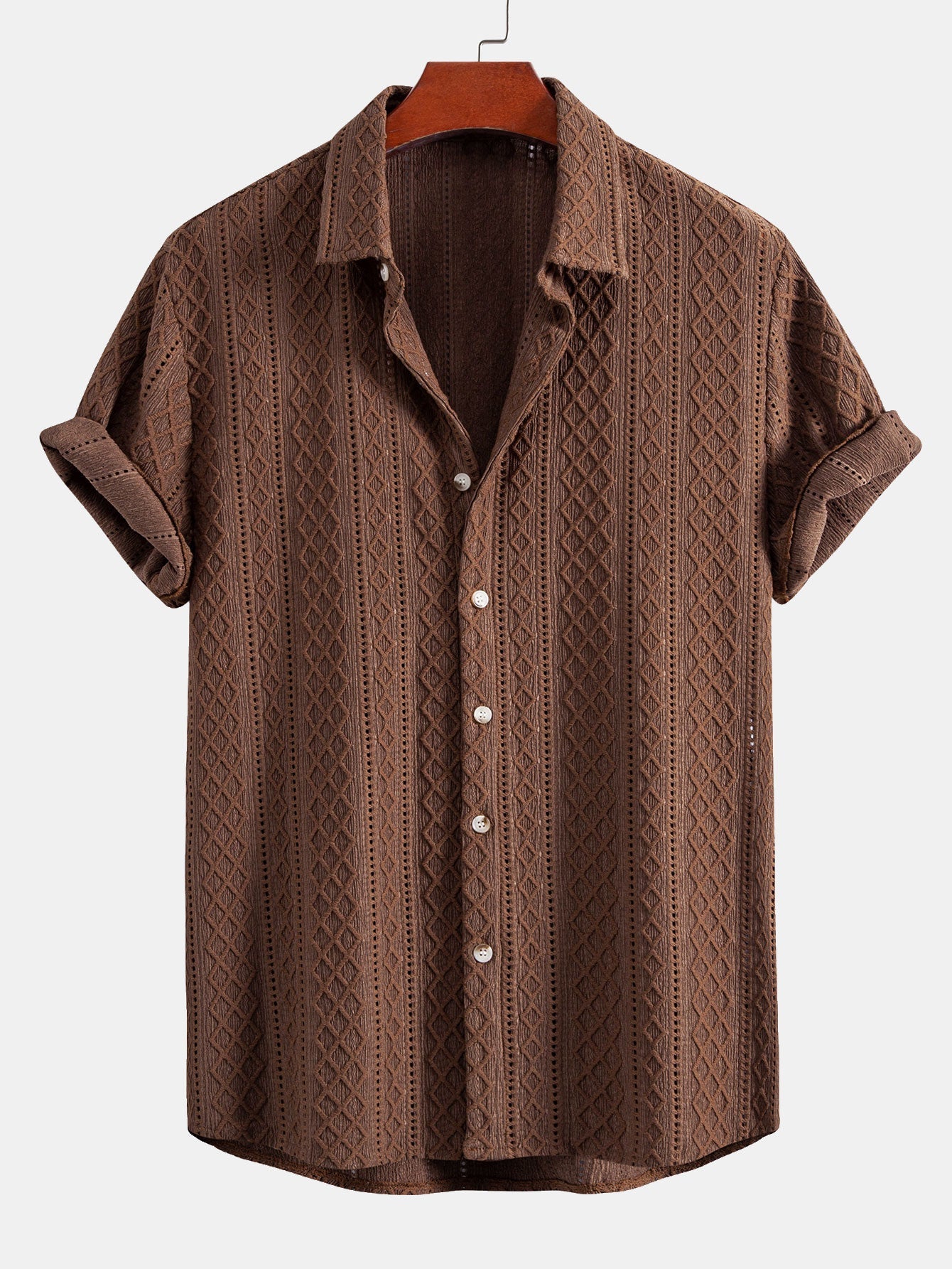 Geometry Rhombus Jacquard Clothing Set with Lightweight Fabric | Stylish & Comfortable for Effortless Everyday Wear 3