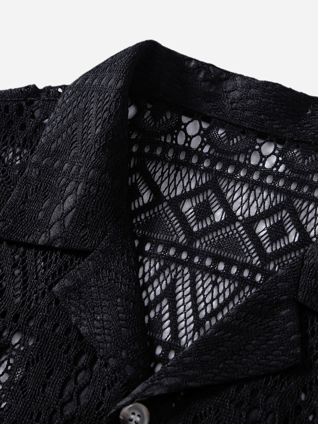 Geometry Textured Cuban Shirt for Men with Comfortable Regular Fit | Stylish Casual Wear 5