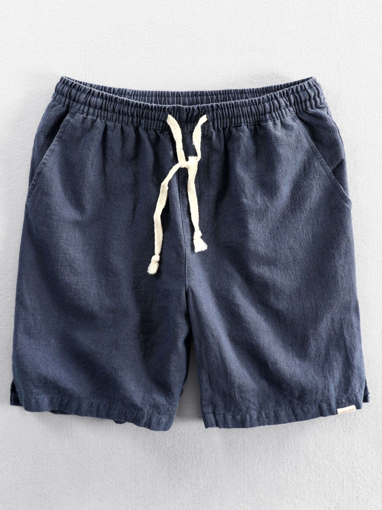 Linen Cotton Blend | Men's Shorts with Drawstring Closure | Comfortable Fit for Stylish Summer Wear 1
