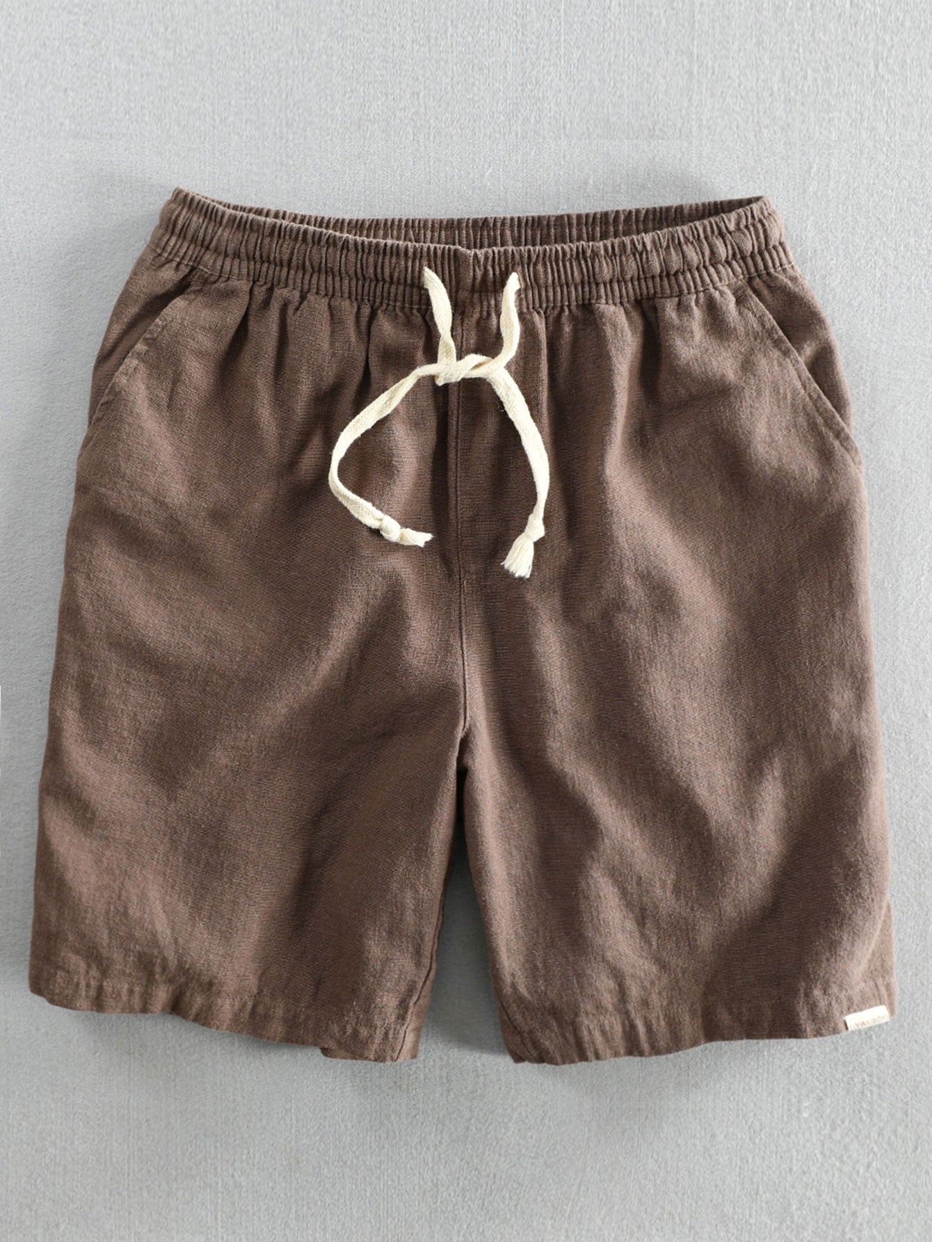 Linen Cotton Blend | Men's Shorts with Drawstring Closure | Comfortable Fit for Stylish Summer Wear 2