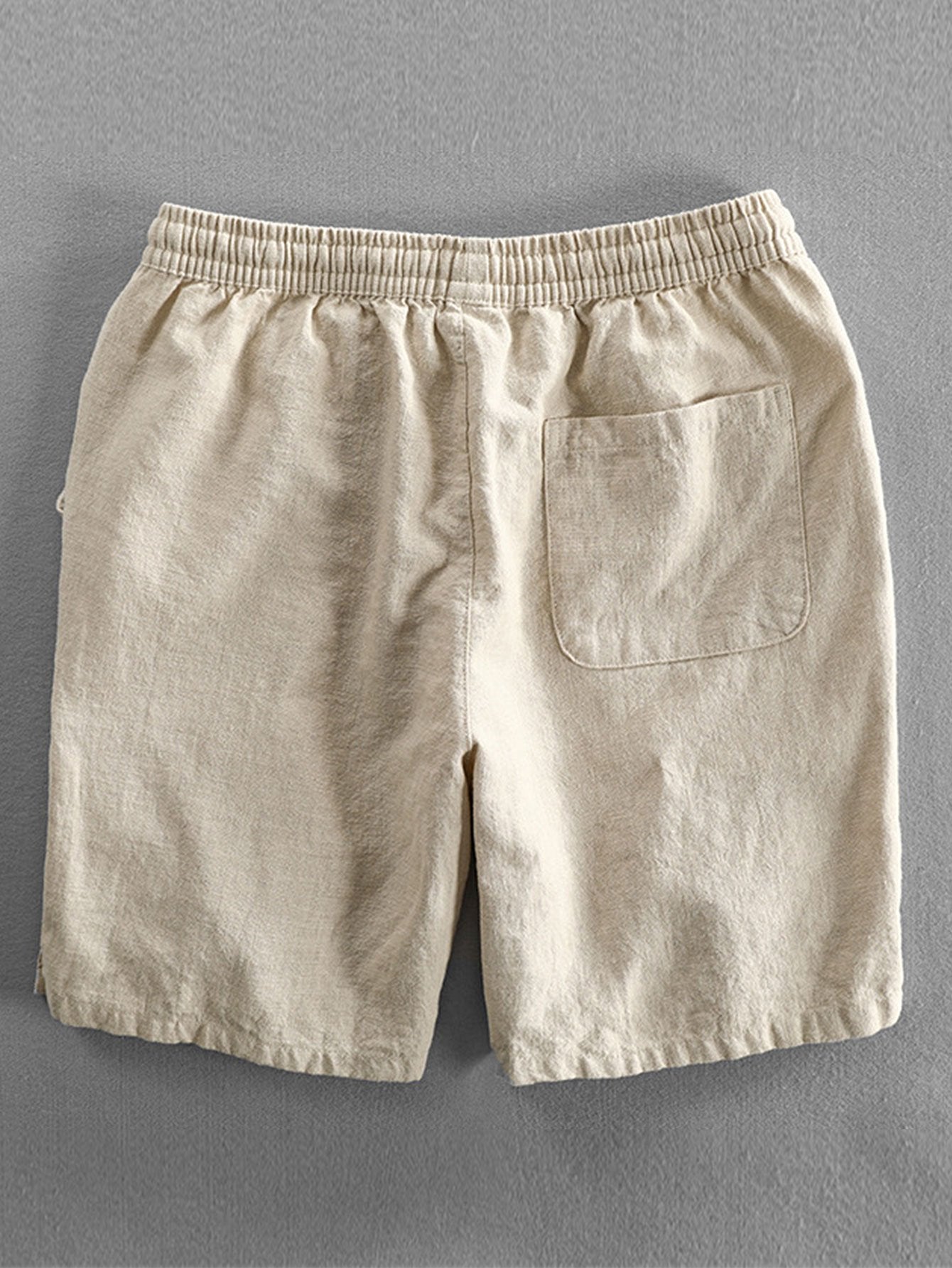 Linen Cotton Blend | Men's Shorts with Drawstring Closure | Comfortable Fit for Stylish Summer Wear 6