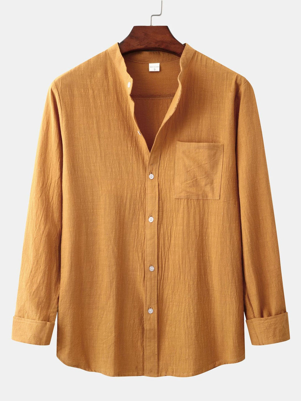 Linen Look Women's Outfit | Long Sleeved Shirt & Straight Leg Pants for Comfortable Style 4