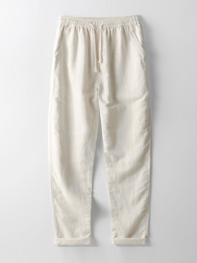 Linen Luxe | Women's Linen Pants with Comfortable Fit | Casual White Linen for Everyday Style 1