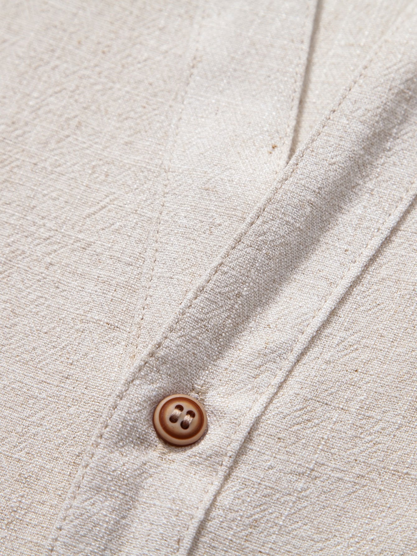 Linen Rayon Blend | Men's Short Sleeve V-Neck Shirt with Breathable Fabric | Comfortable Fit for Casual Outings 7