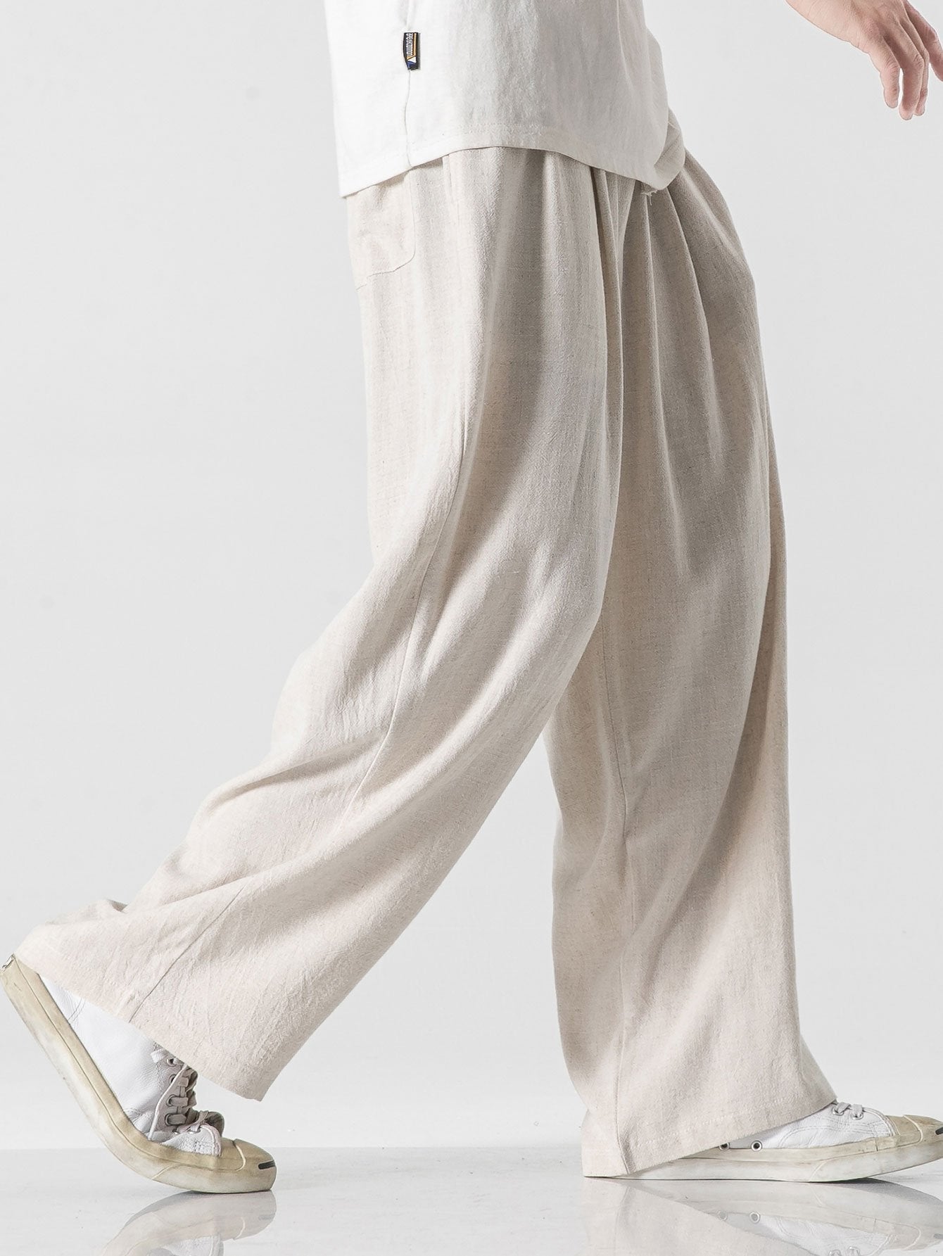 Linen & Cotton Blend | Relaxed Fit Wide Leg Pants for Effortless Comfort | Breathable Trousers for Warm Weather 2
