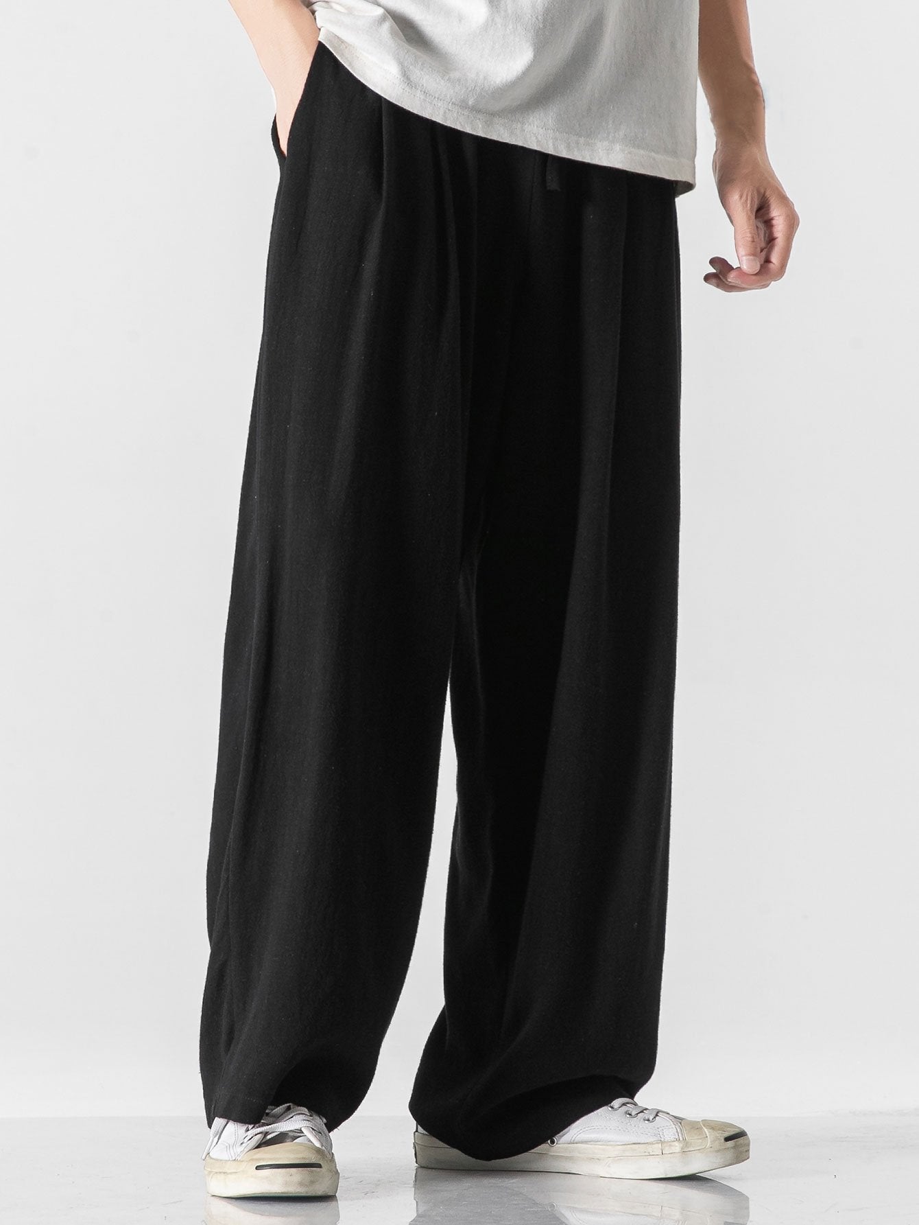 Linen & Cotton Blend | Relaxed Fit Wide Leg Pants for Effortless Comfort | Breathable Trousers for Warm Weather 6