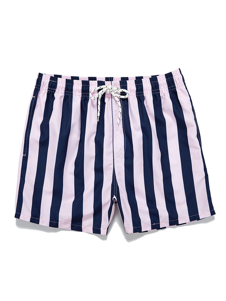 Men's Swim Trunks | Quick-Dry Fabric with Stylish Striped Design | Comfortable Fit for Beach and Pool 1