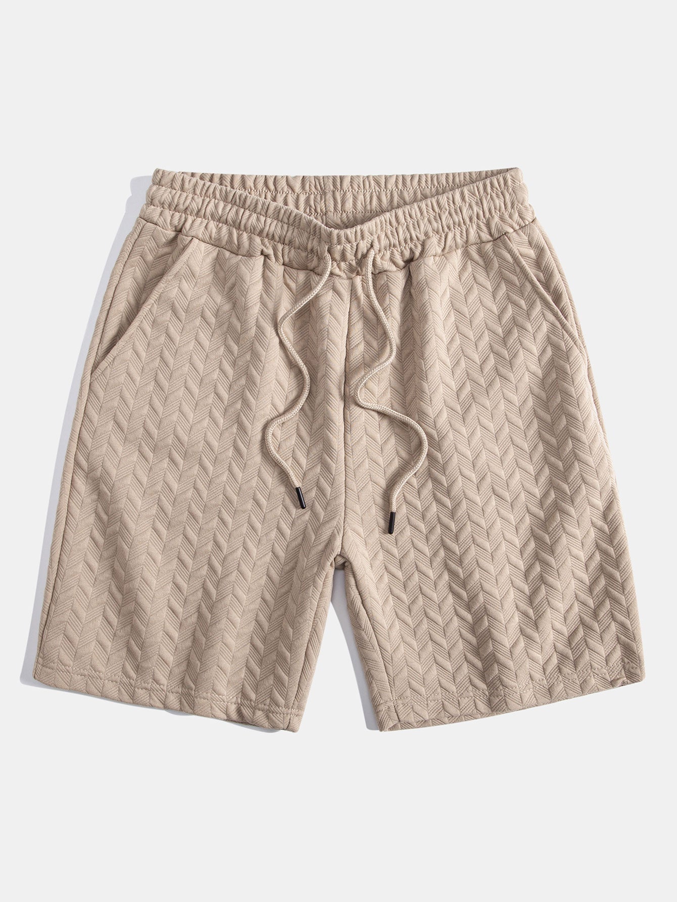 Modern Chevron Jacquard Shorts | Lightweight Fabric for Stylish Summer Comfort 0