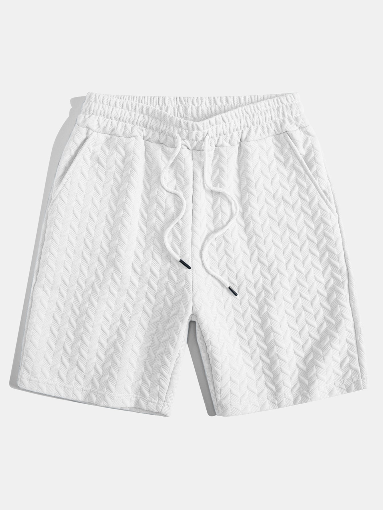 Modern Chevron Jacquard Shorts | Lightweight Fabric for Stylish Summer Comfort 6