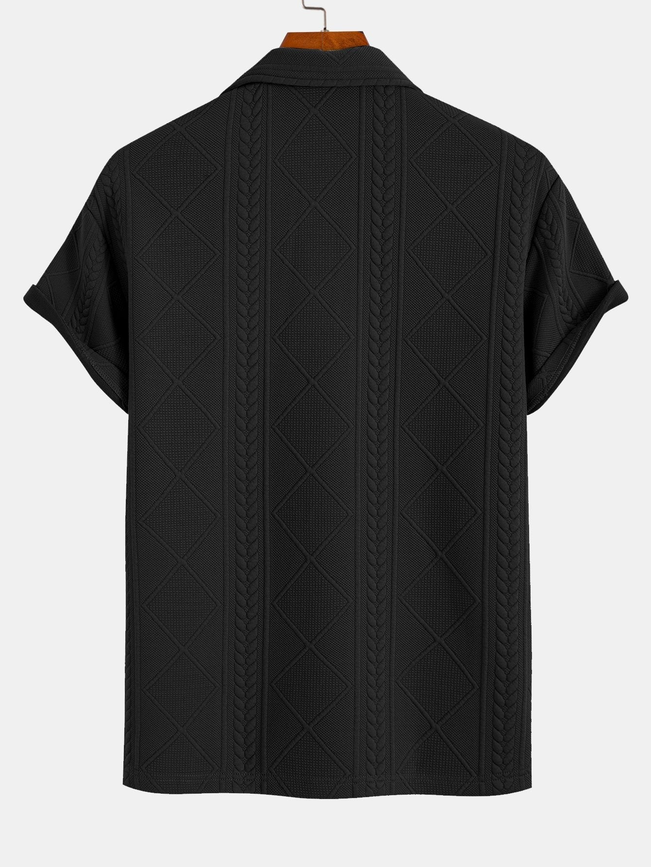 Stylish Geometric Polo Shirt for Men with Regular Fit | Comfortable Everyday Wear 3