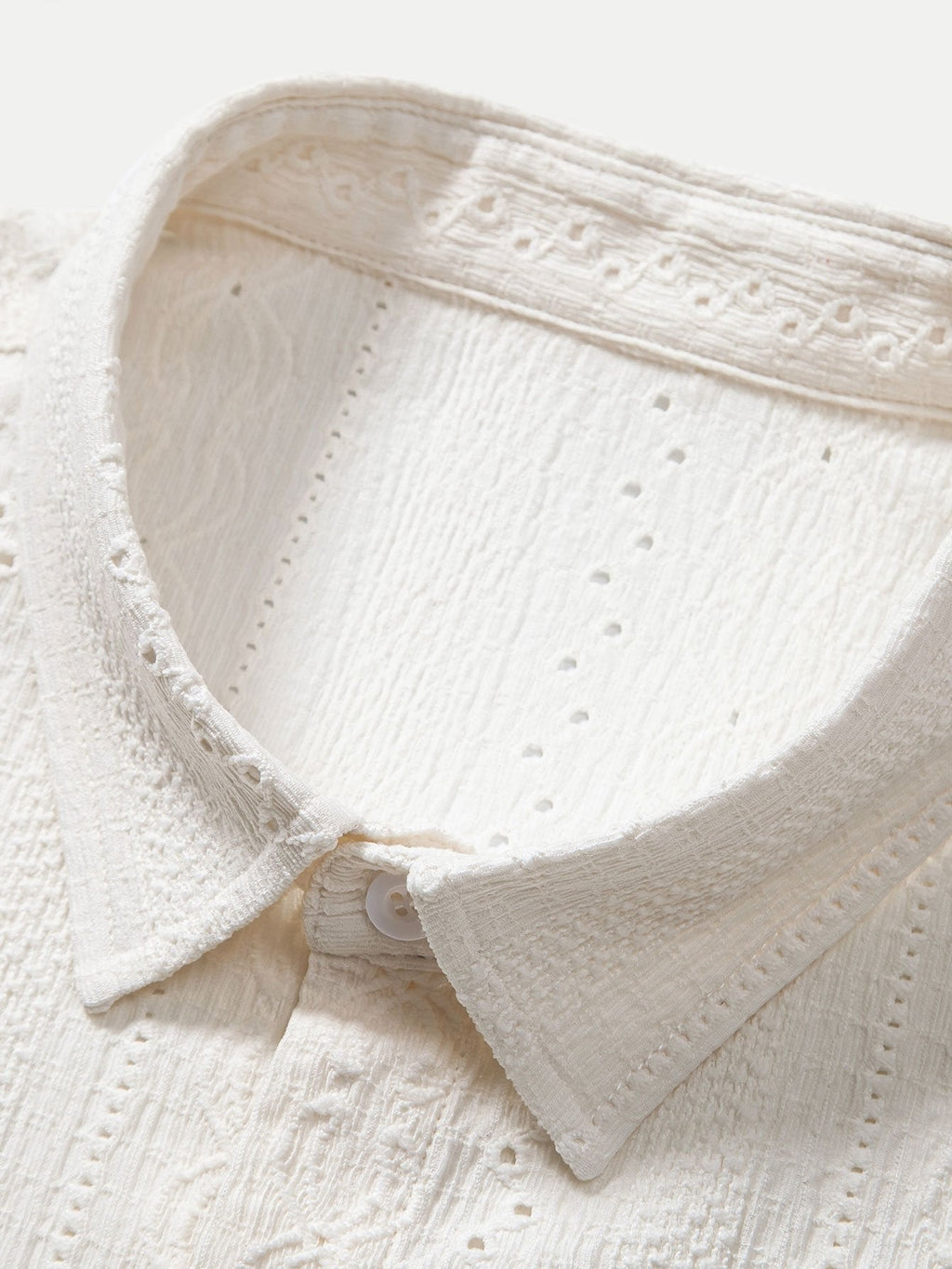 Textured Button Up Shirt for Men with Breathable Fabric | Casual Everyday Wear 4