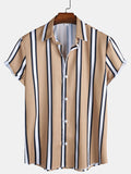 Unique Striped Print Shirt | Button-Up Design for Comfortable Everyday Wear 0
