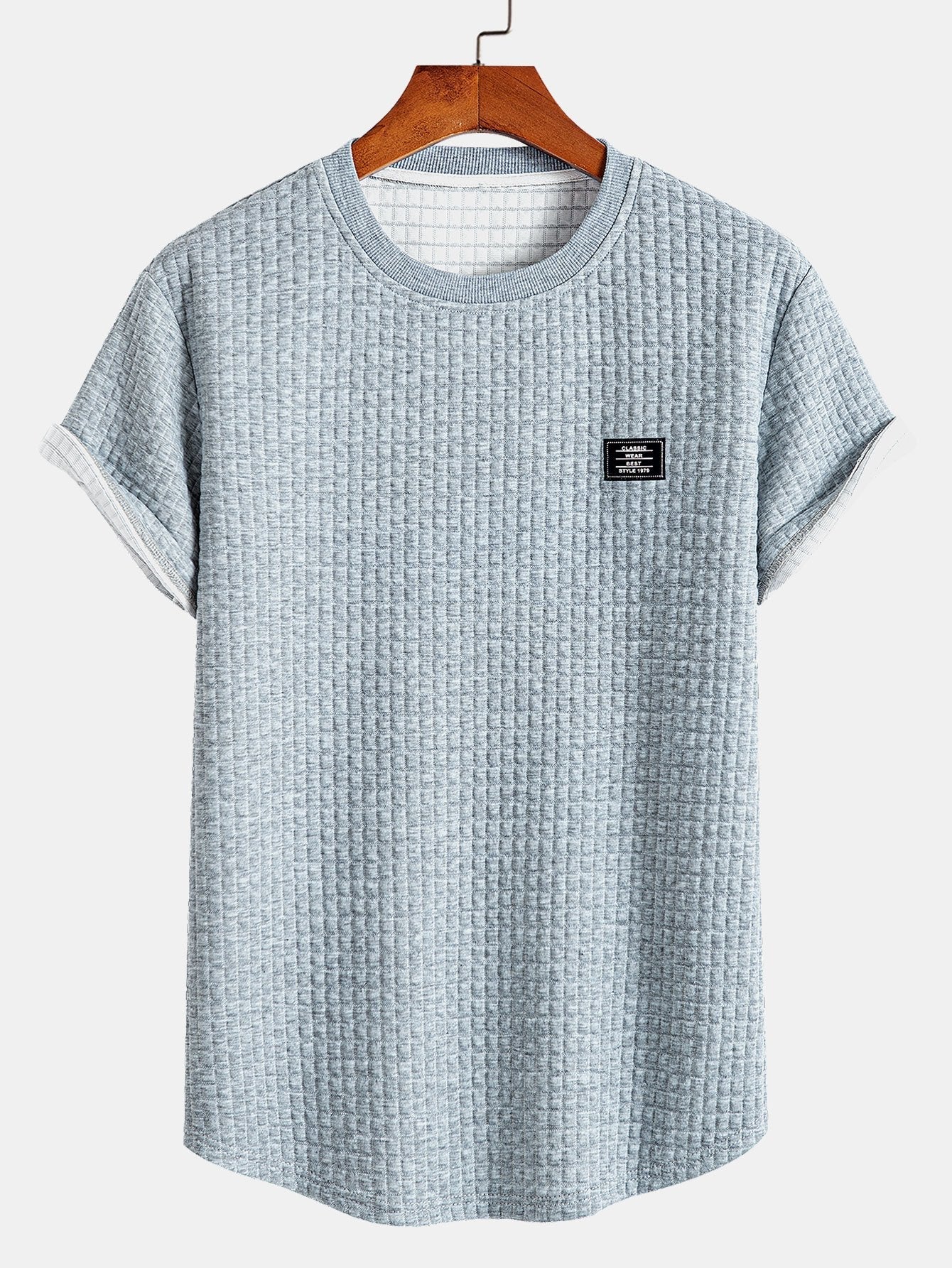 Waffle Arc Hem | Mens T Shirt with Short Sleeve Design | Comfortable Fit for Everyday Wear 1