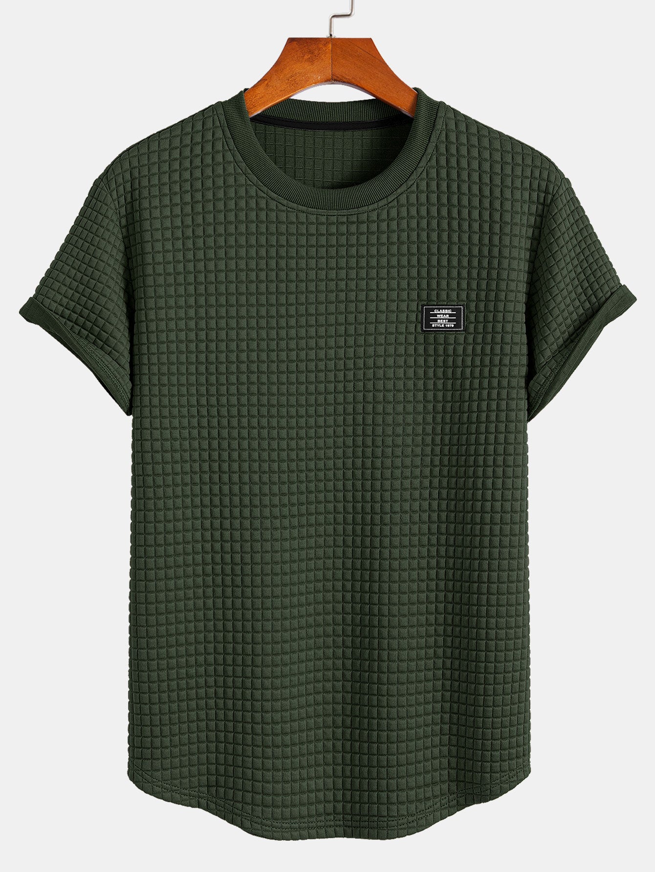 Waffle Arc Hem | Mens T Shirt with Short Sleeve Design | Comfortable Fit for Everyday Wear 3