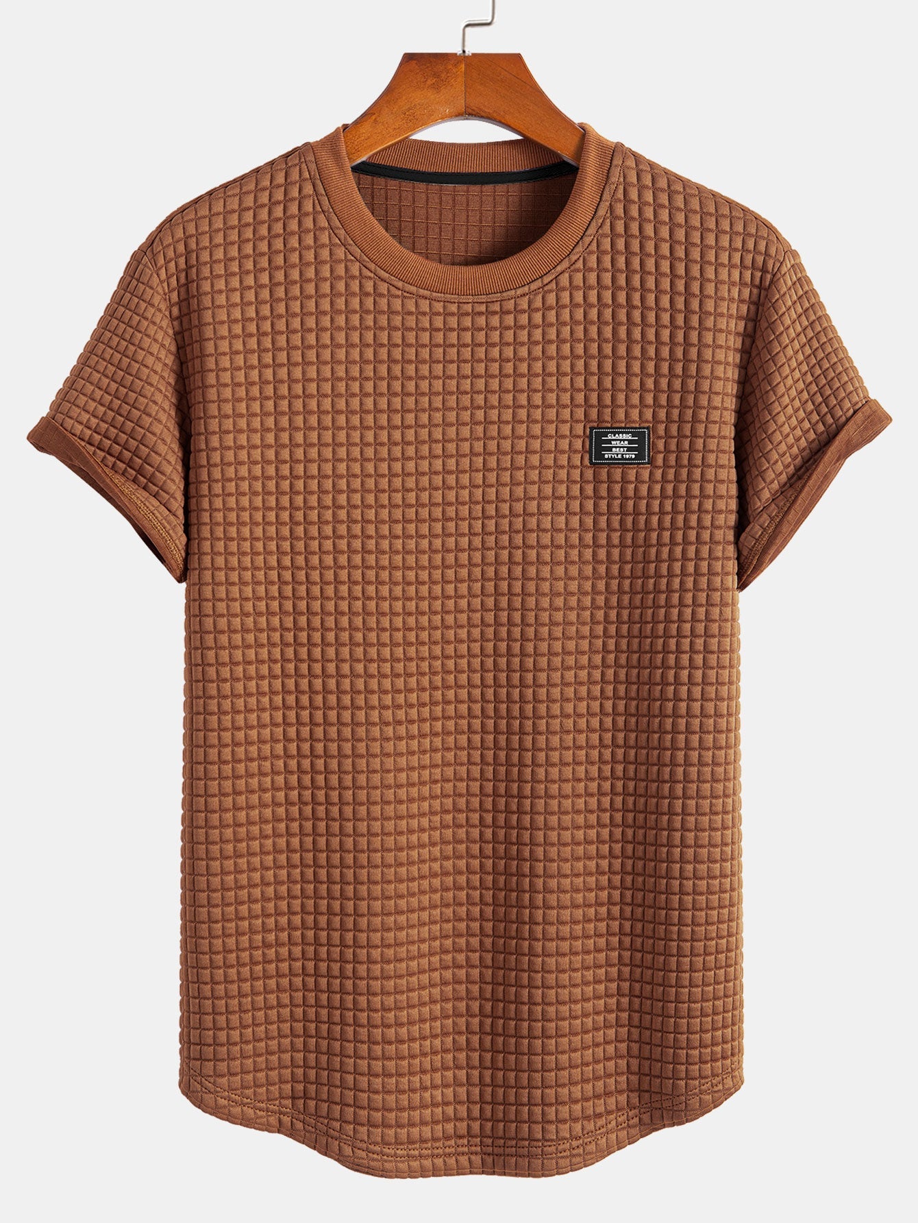 Waffle Arc Hem | Mens T Shirt with Short Sleeve Design | Comfortable Fit for Everyday Wear 4